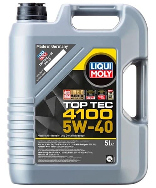 Моторное масло LIQUI MOLY 5W40 TOP TEC 4100 5л