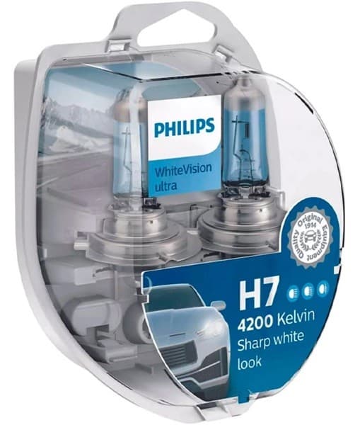 Lampă auto Philips WhiteVisionUltra +60% PX26d BL (2 buc.) (12972WVUSM)