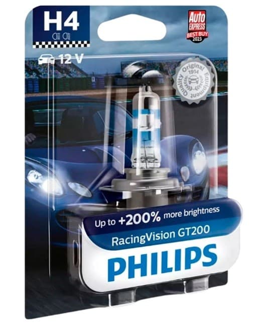 Автомобильная лампа Philips Racing Vision GT200 P43t-38 B