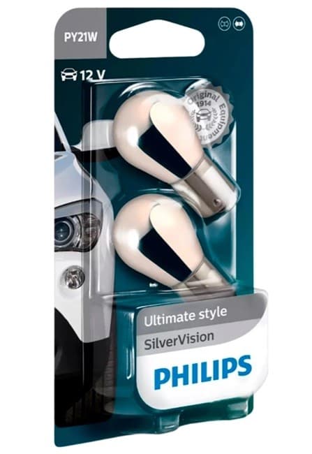 Lampă auto Philips SILVERVISION Blister (2 buc.) (12496SVB2)