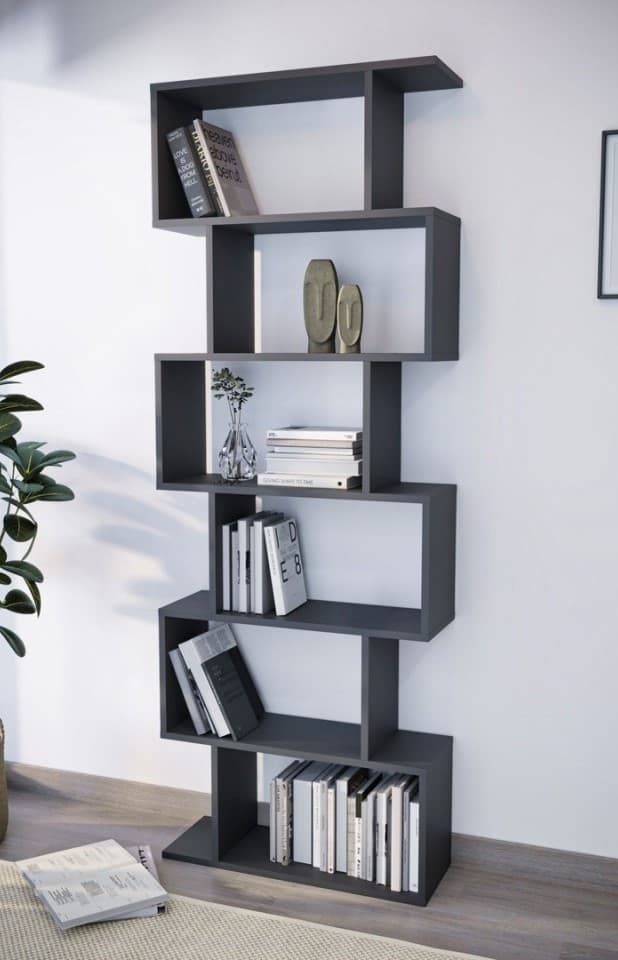 Стеллаж Fabulous Zigzag 6 Shelves (Anthracite)