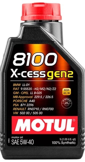 Моторное масло Motul X-CESS GEN2 5W40 1л