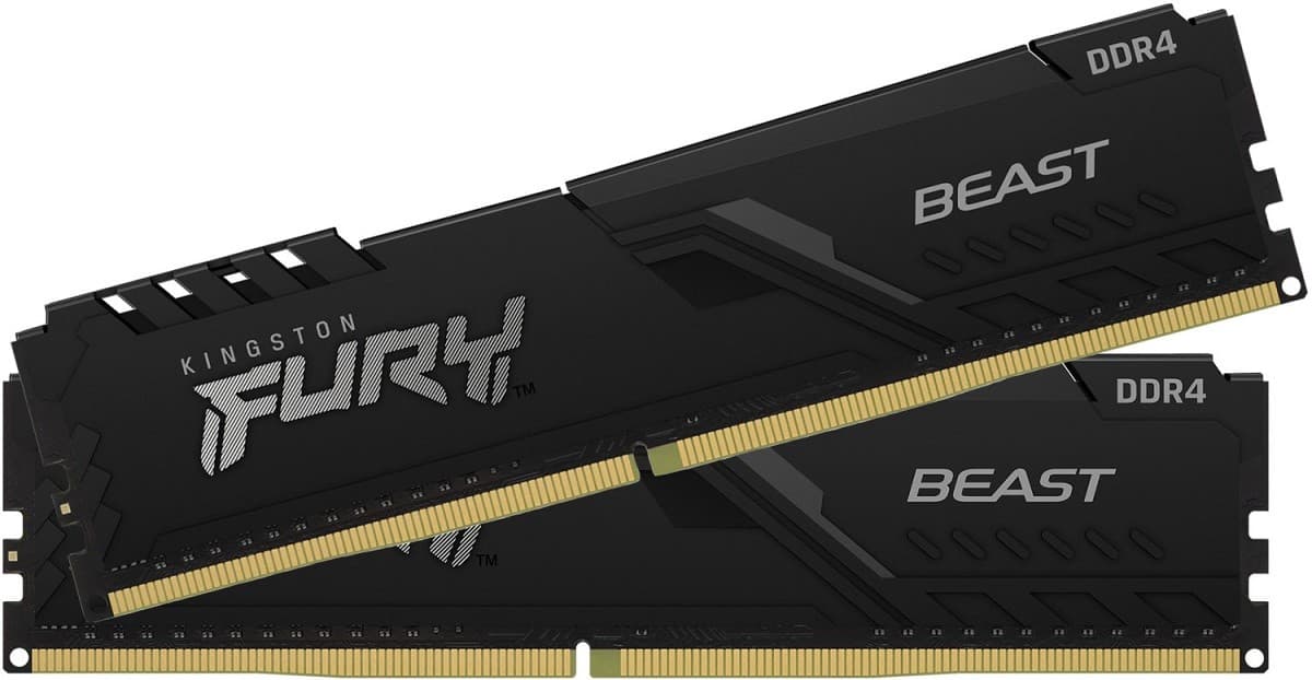 Оперативная память Kingston Fury Beast DDR4 2x8GB (KF437C19BBK2/16)