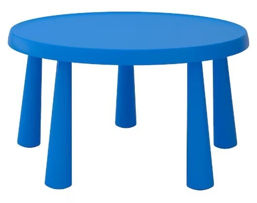 Письменный стол IKEA Mammut 85х48 (Синий)