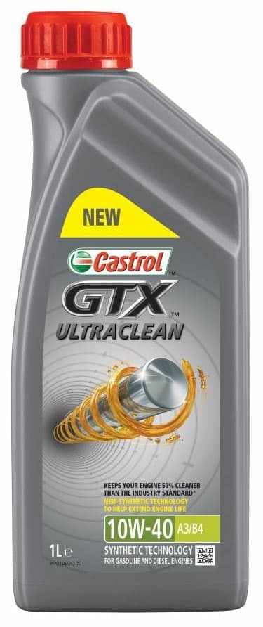 Моторное масло Castrol GTX Ultraclean 10W40 A3/B4 1L