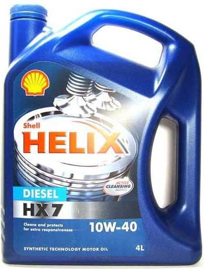 Моторное масло Shell Helix HX7 Diesel 10W40 4L