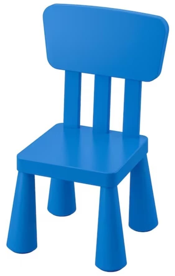 Детский стул IKEA Mammut (Синий)
