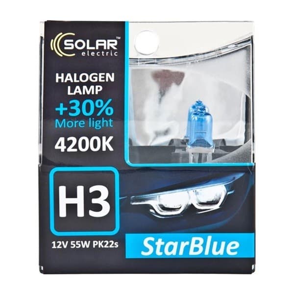 Lampă auto Solar PK22s StarBlue (2 buc.)