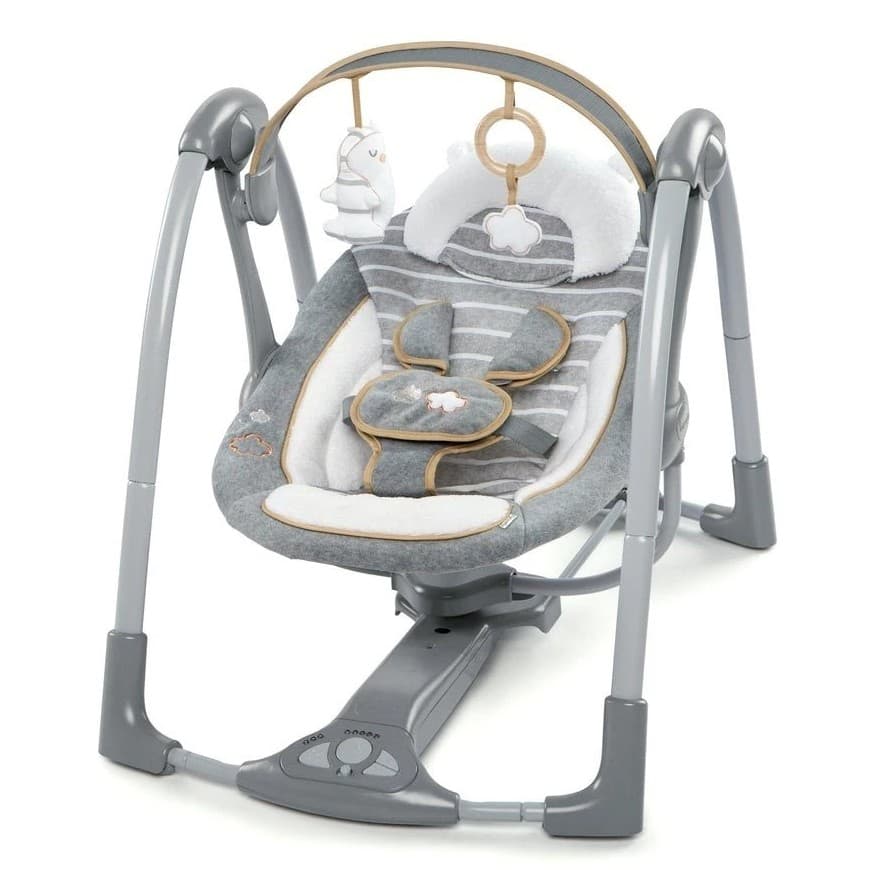 Шезлонг Bright Starts Ingenuity Swing 'n Go Portable Swing  Bella Teddy