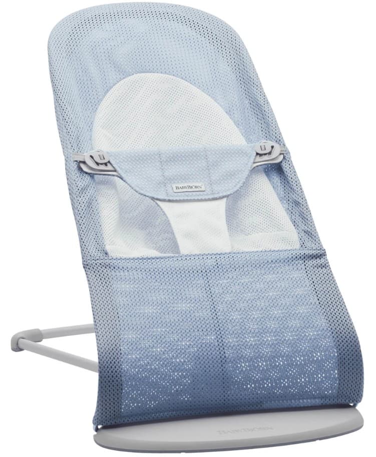 Шезлонг BabyBjorn Balance Soft Sky Blue/White, Mesh