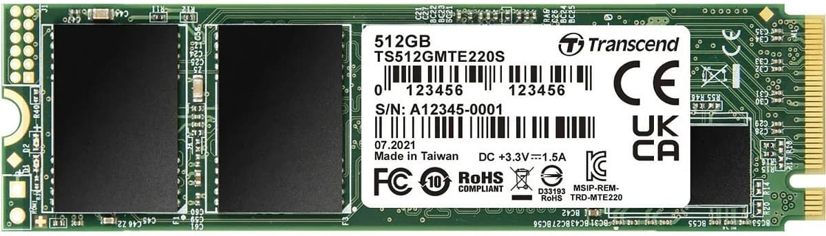 SSD Transcend TS512GMTE220S