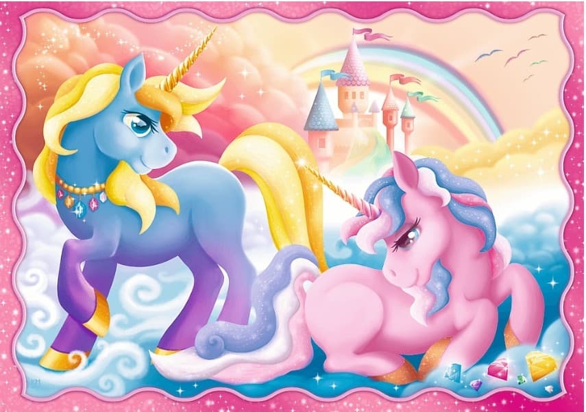 Puzzle Trefl 4in1 Unicorns and magic (34389)