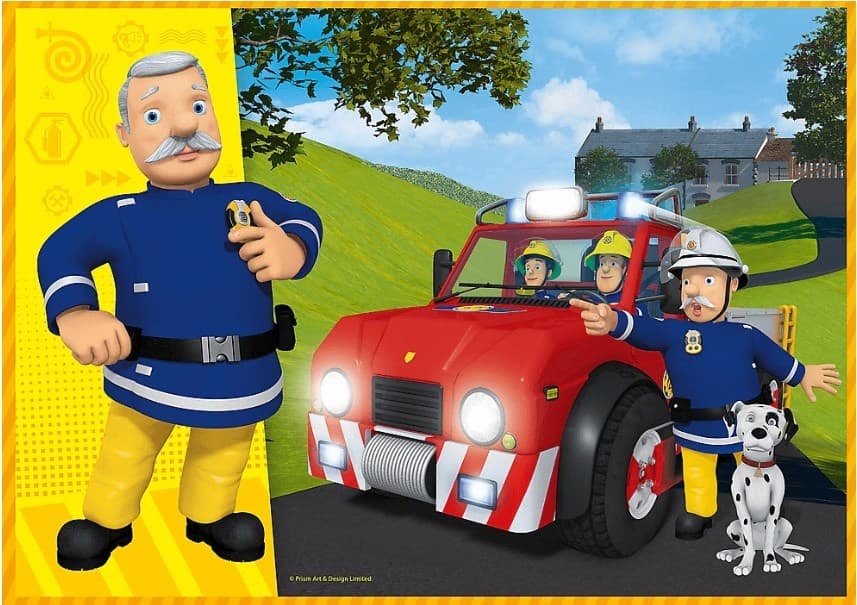 Пазлы Trefl 4in1 Brave Fireman Sam (34387)