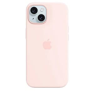 Husă Apple iPhone 15 Silicone Case with MagSafe Light Pink