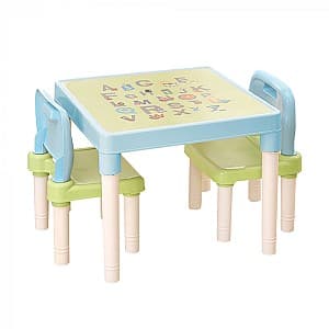 Masa de scris Mobhaus Balto Blue/Green/White