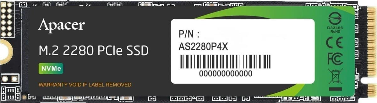 SSD Apacer AS2280P4X 512GB