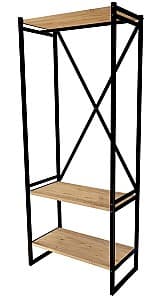 Etajera Fabulous Metal Coat Stand Pine/Black