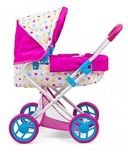 Carucior pentru papusi Milly Mally Alice Candy Pink/White