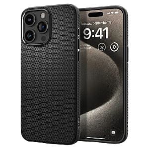 Чехол Spigen iPhone 15 Pro Max Liquid Air Matte Black