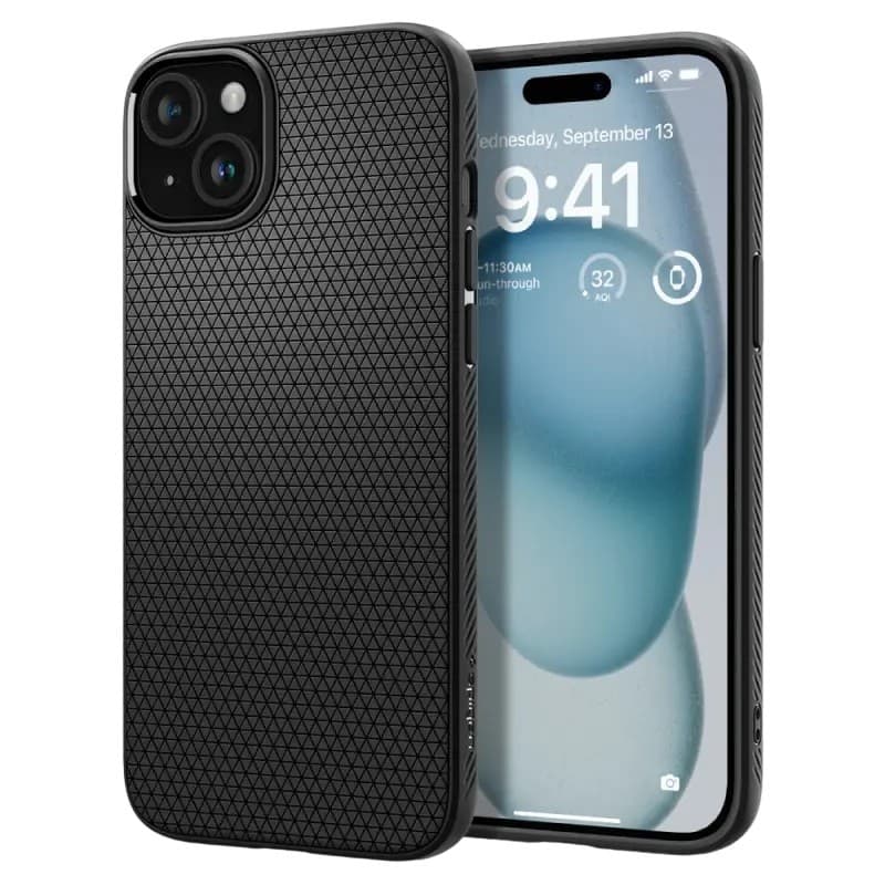 Husă Spigen iPhone 15 Liquid Air Matte Black