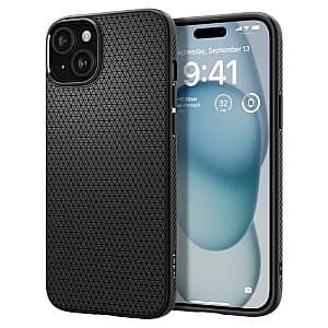 Чехол Spigen iPhone 15 Liquid Air Matte Black