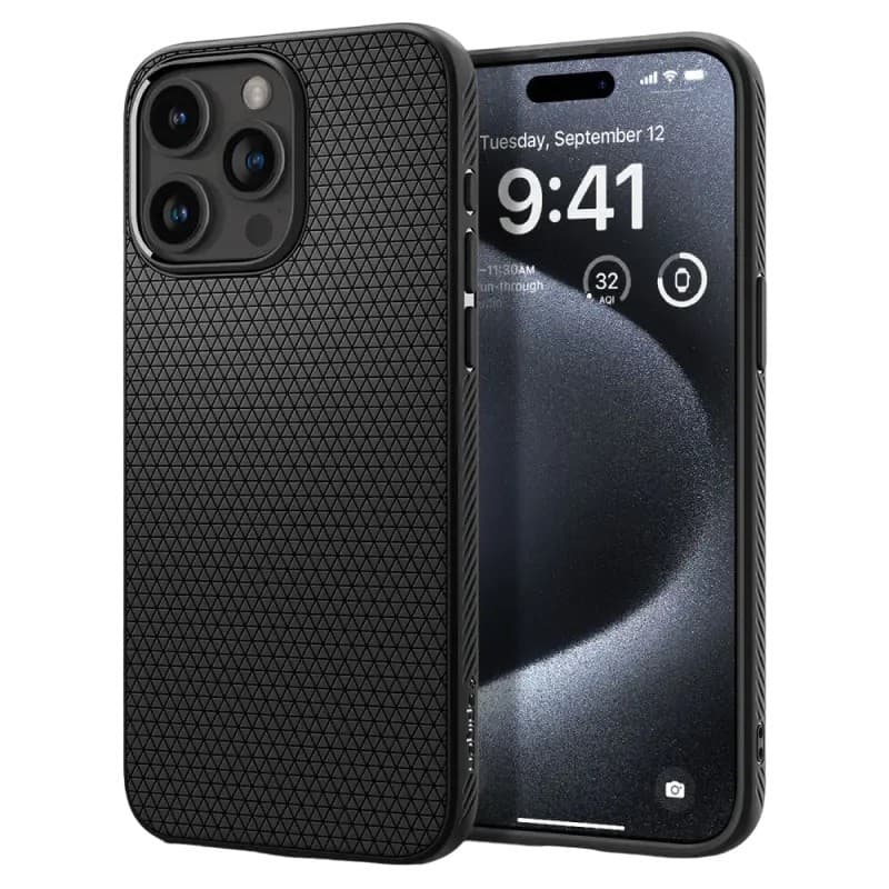 Husă Spigen iPhone 15 Pro Liquid Air Matte Black