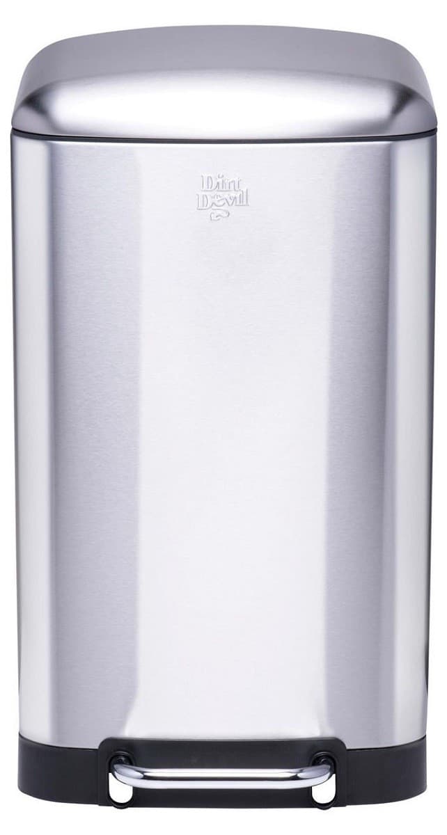 Cos de gunoi Dirt-Devil Pedal Bin 30 L Soft Close Silver