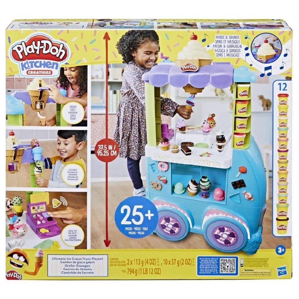 Aparat casnic de jucărie Hasbro F1039 PLAY-DOH ULTIMATE ICE CREAM TRUCK PLAYSET