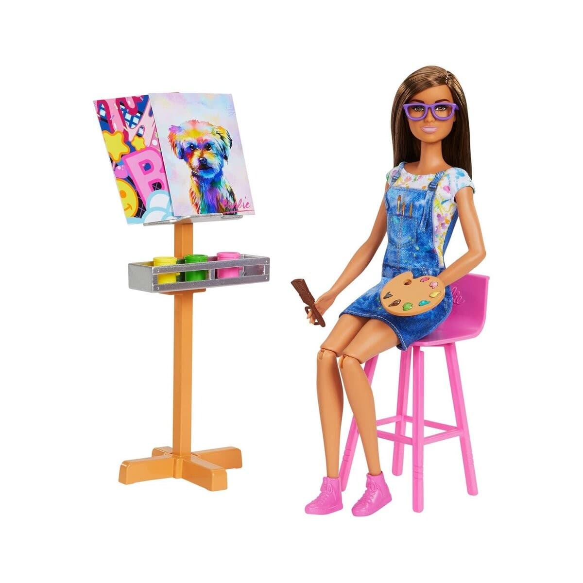 Кукла Mattel Набор для отдыха и творчества Barbie Art Studio