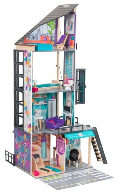 Casuta pentru papusi KidKraft Bianca City Life Dollhouse 65989