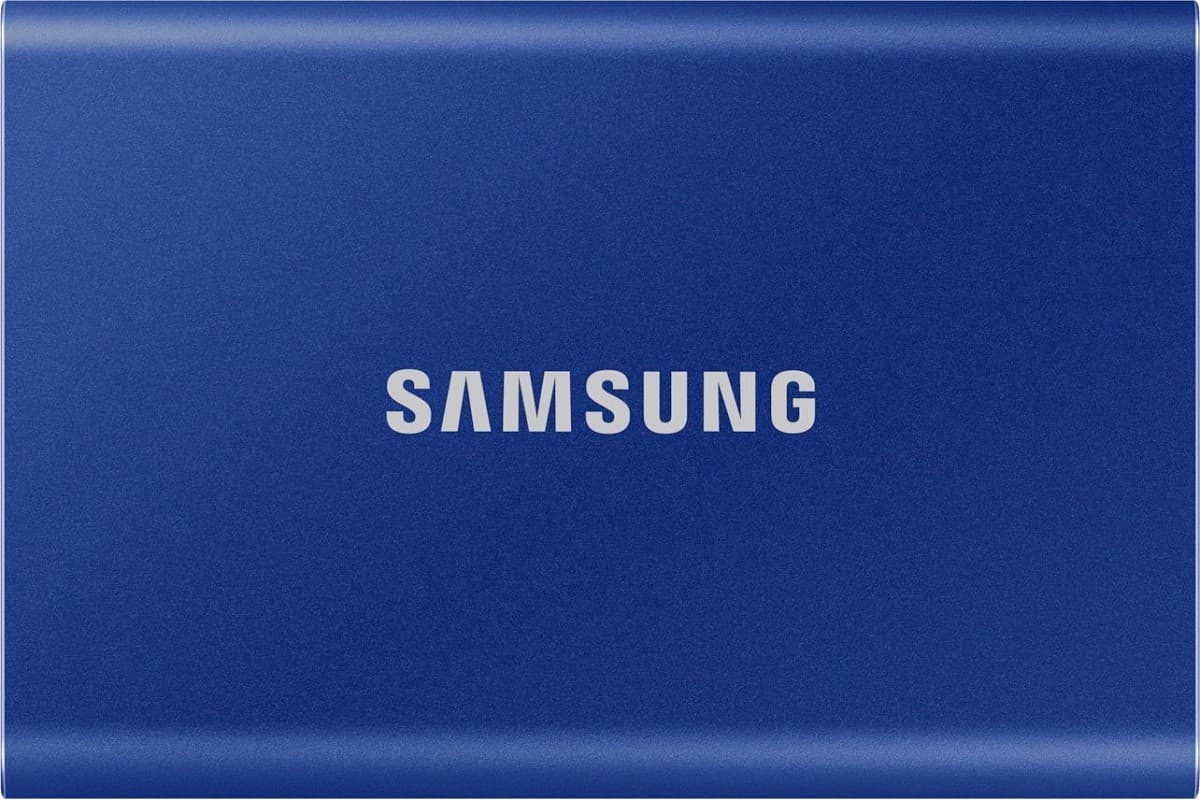 Внешний SSD Samsung T7 1Tb Blue (MU-PC1T0H/WW)