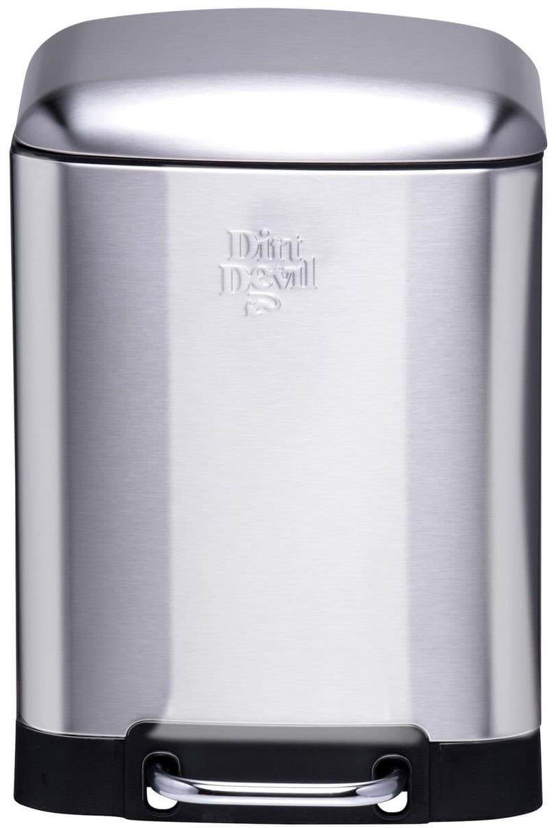 Cos de gunoi Dirt-Devil Pedal Bin 6 L Soft Close Silver