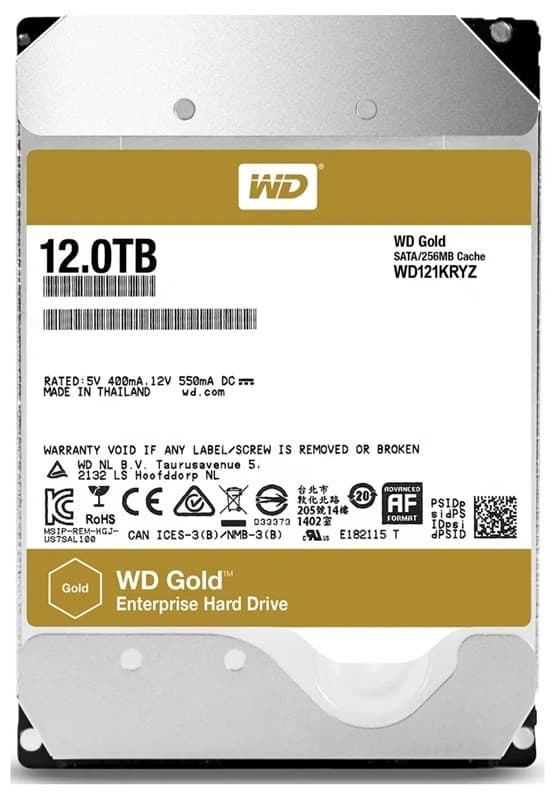 HDD WESTERN DIGITAL Gold 12TB WD121KRYZ (84923)