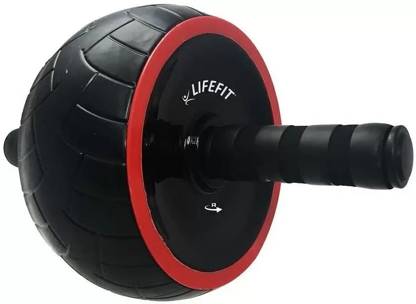 Ролик для пресса Lifefit Fat Black/Red