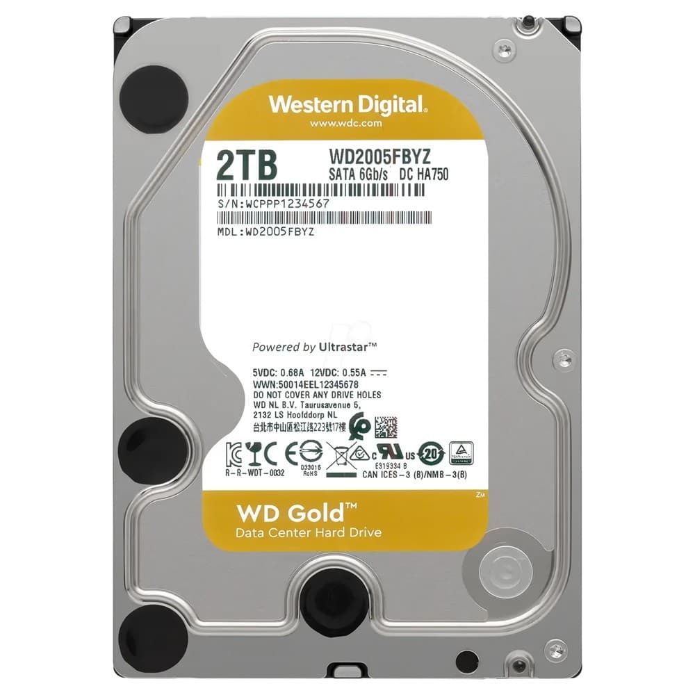 HDD WESTERN DIGITAL Gold 2TB (WD2005FBYZ)