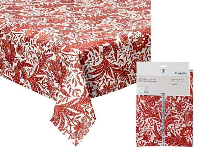 Скатерть Tognana Red Ornament 140X140cm