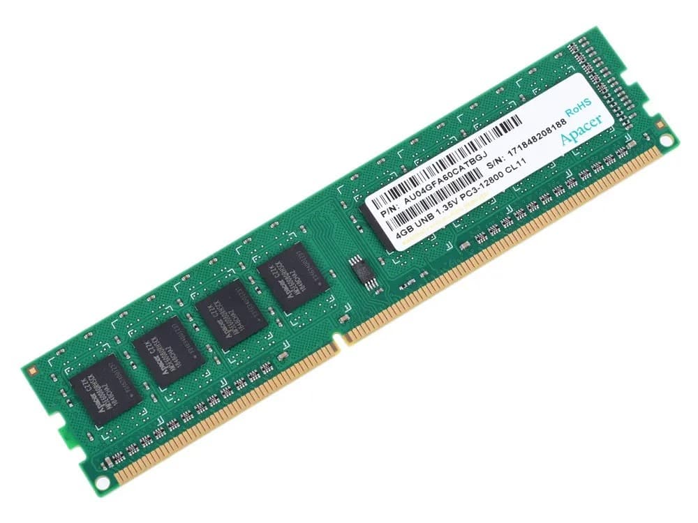 Оперативная память Apacer AU04GFA60CATBGJ 4GB DDR3-1600MHz