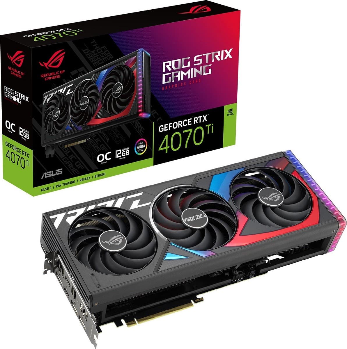 Placa video gaming Asus GeForce RTX 4070 Ti ROG Strix