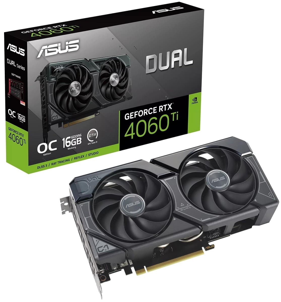 Placa video gaming Asus GeForce RTX 4060 Ti Dual OC 16GB