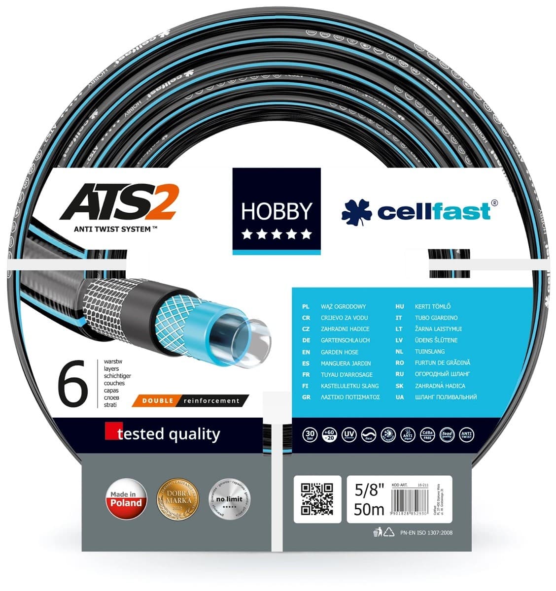 Шланг Cellfast Hobby ATS 2 50m (34211)