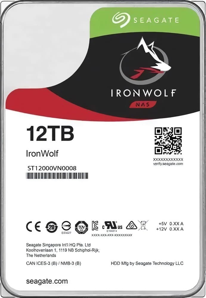 Жестки диск Seagate IronWolf 12TB (ST12000VN0008)