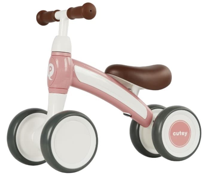 Bicicletă fără pedale QPlay Cutey Pastel Pink