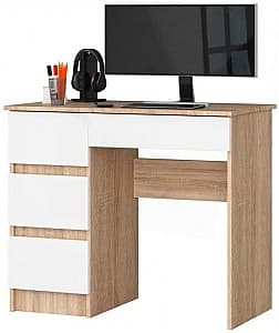 Офисный стол Akord A-7 90 Left (Sonoma Oak/White)