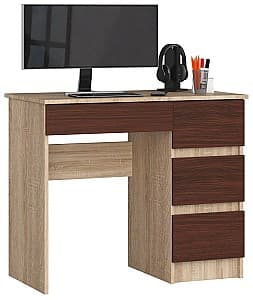 Офисный стол Akord A-7 90 Right (Sonoma Oak/Wenge)