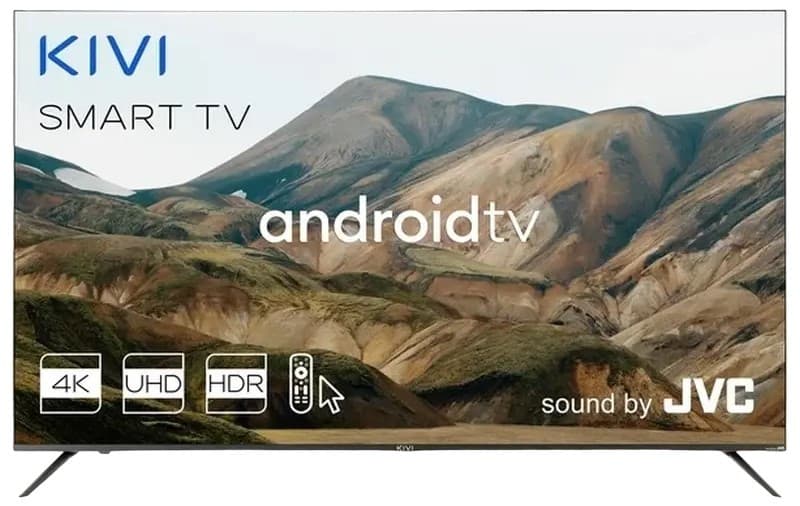 Телевизор KIVI 55U720QB, Smart TV, 4K Ultra HD, 55 дюйма (139 см), 3840x2160, Android TV, Wi-Fi