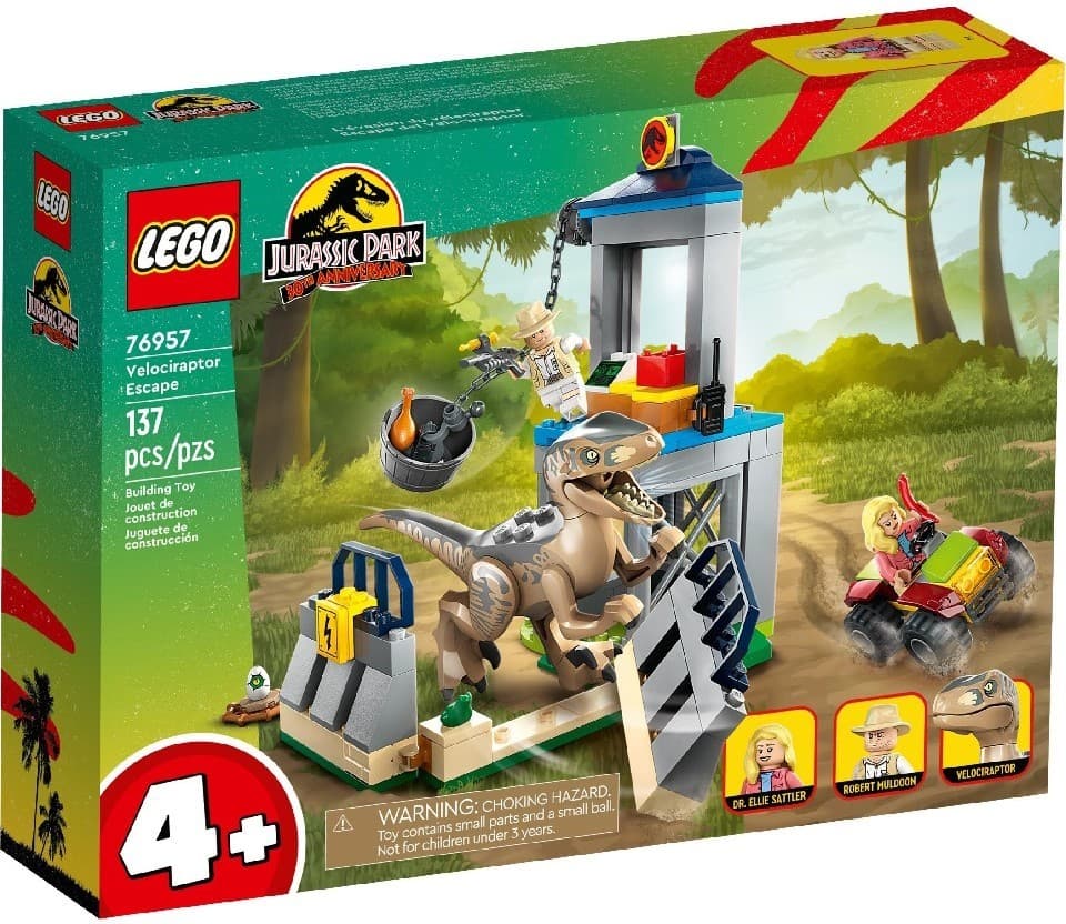 Конструктор LEGO Jurassic World 76957 Velociraptor Escape