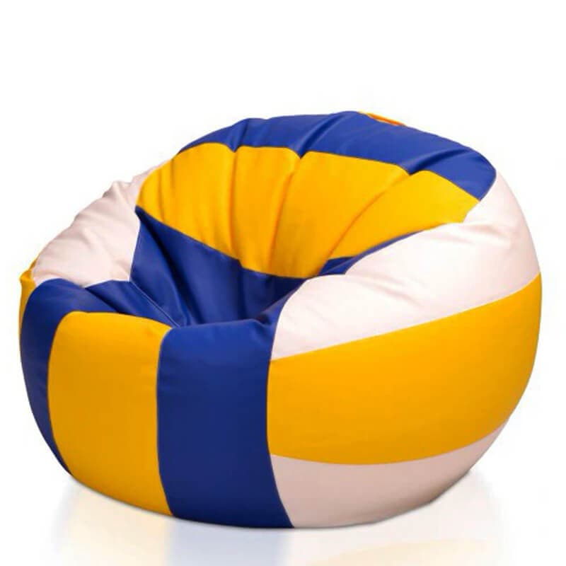 Пуф Beanbag Ares XL Blue Yellow White