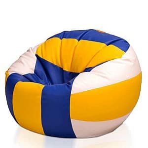 Пуф Beanbag Ares XL Blue Yellow White