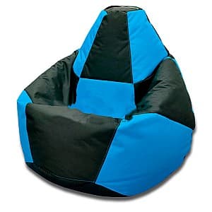 Fotoliu Beanbag Pear Chess XXL Black Blue