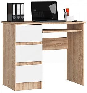 Стол компьютерный Akord A-6 Left (White/Sonoma Oak)